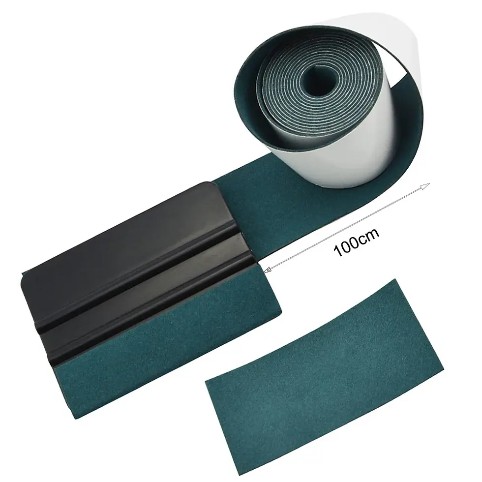 Thumbnail: FOSHIO 3/6pcs No Scratch Suede Cloth Scraper Vinyl Car Wrap Felt Squeegee .