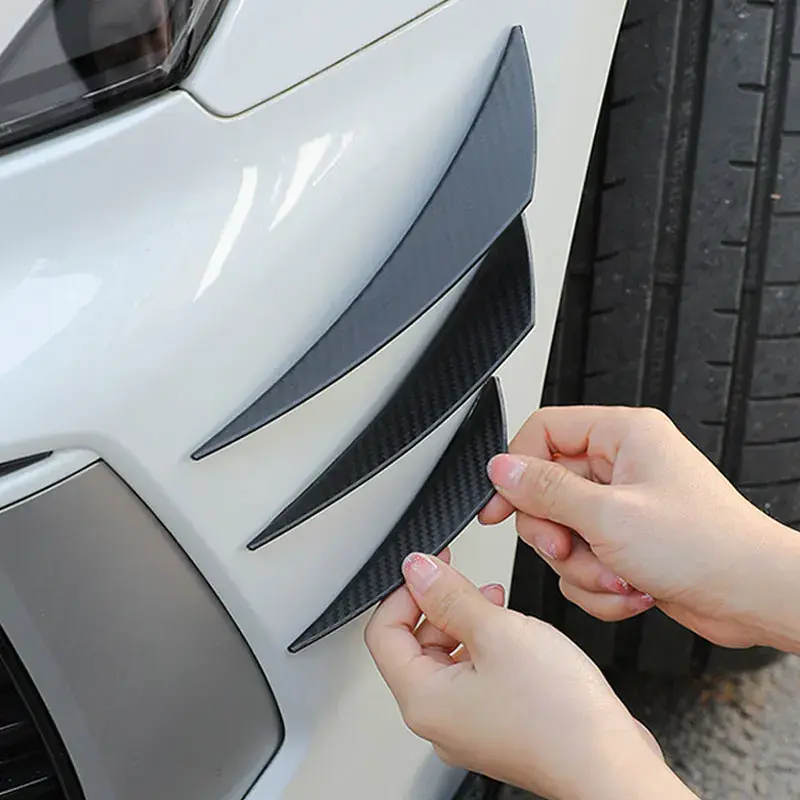 Thumbnail: 6pcs/Set Universal Front Bumper Lip Diffuser Splitter Fins Body Spoiler Car Tuni