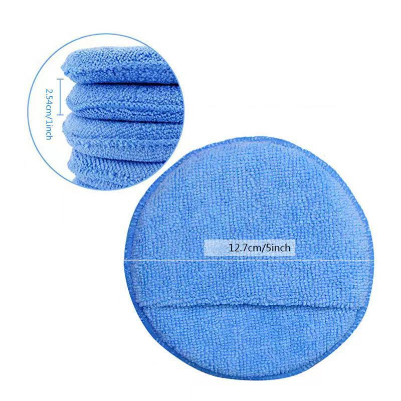Thumbnail: Car Waxing Polish Sponges 5 Inch Car Detailing Wax Applicator Pads Round Pocket