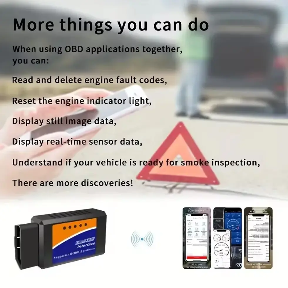 Thumbnail: Compact Obd2 Wireless Diagnostic Scanner - Unlock Your Car'S Hidden Potential, N