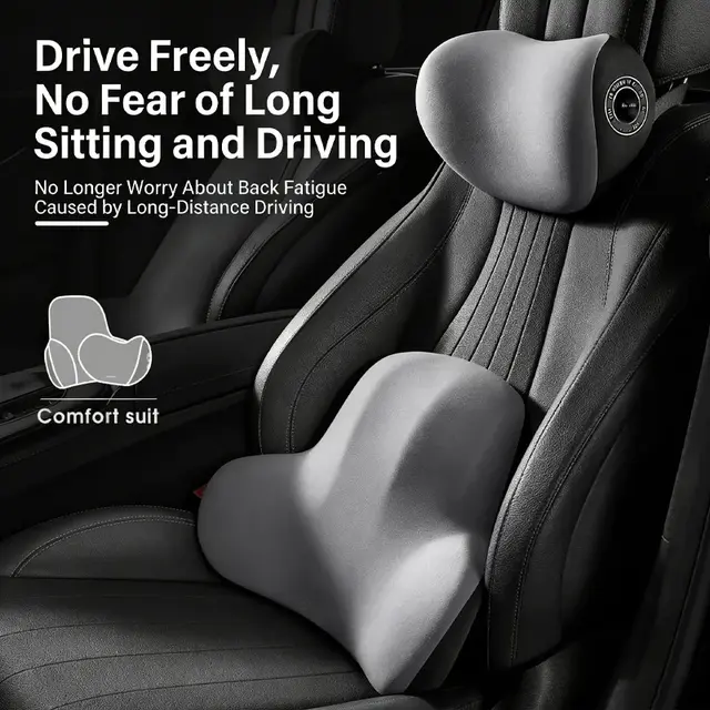 Car headrest, high-end car use pillow, backrest cushion, lumbar support in-car s