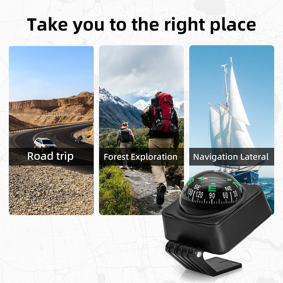 Thumbnail: Auto Vehicle Navigating Car Compass Car Dashboard Navigation Compass For Outdoor