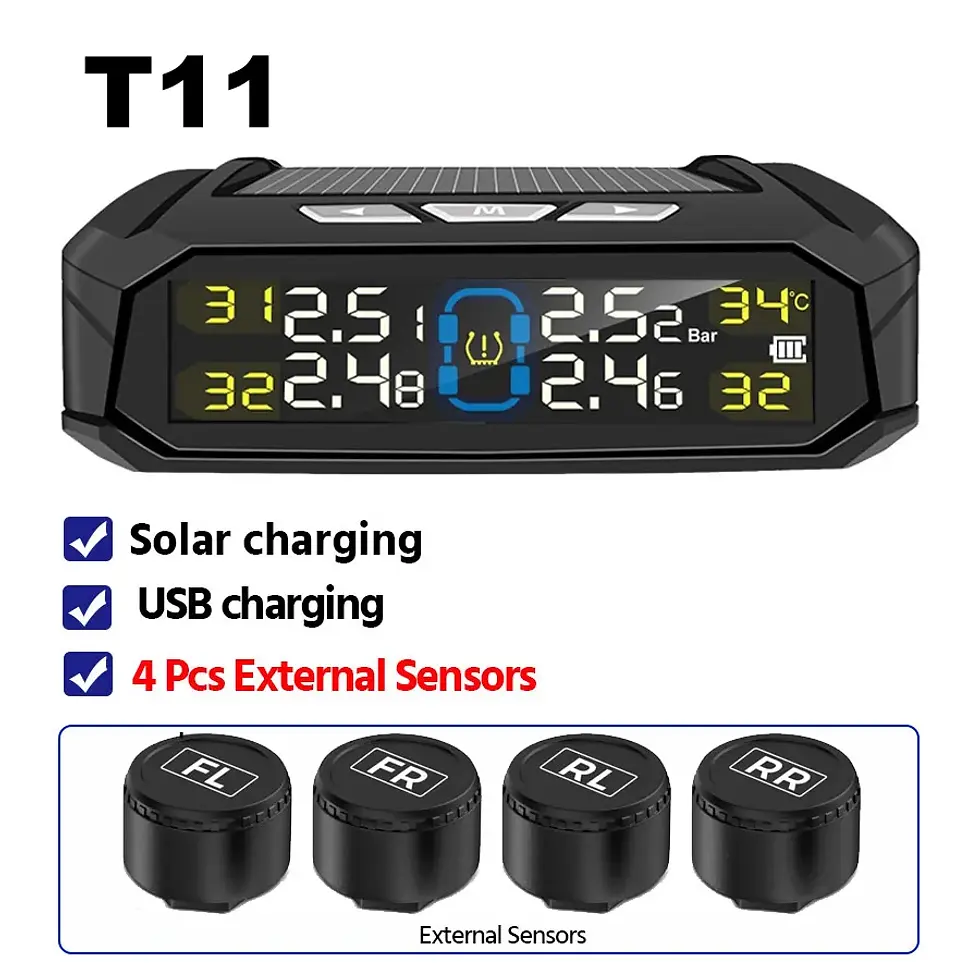 Thumbnail: Car Detector 4 Sensors tpms tire pressure monitoring system Auto Security Detect