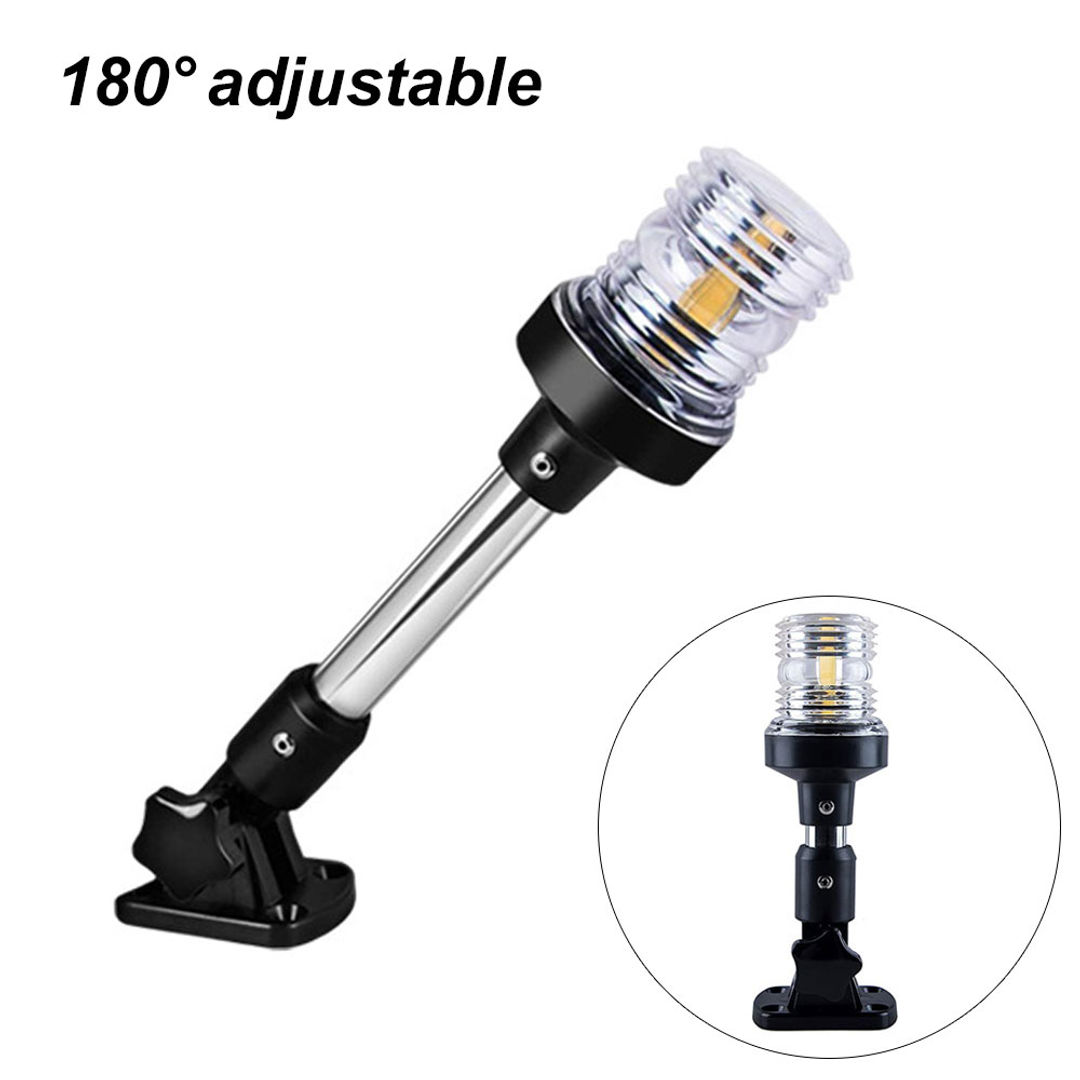 NEW Fold Down 360 Degree LED Boat Navigation Light for Yacht Marine Anchor Light