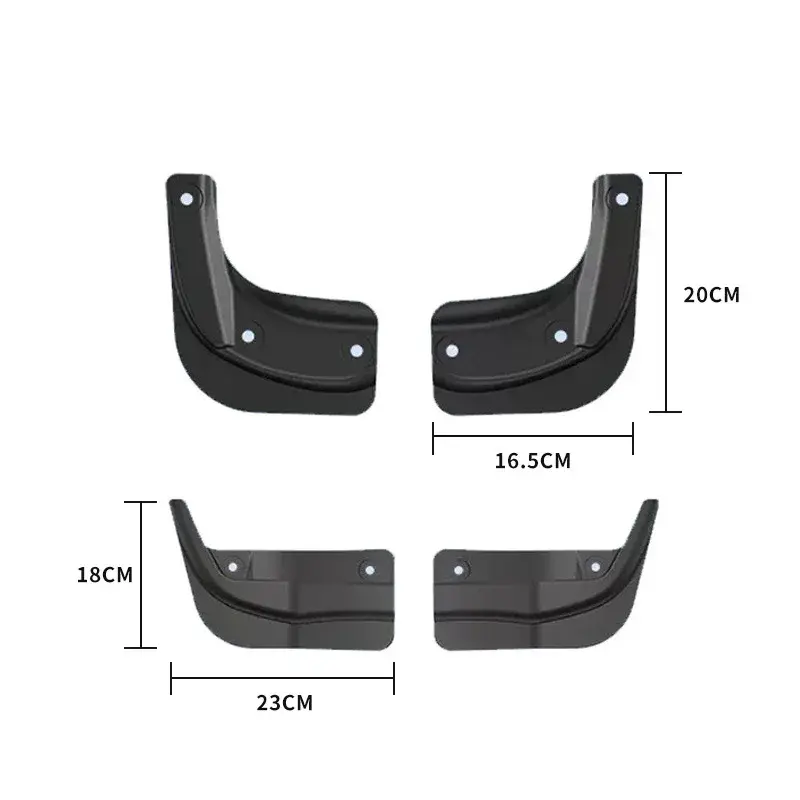 Thumbnail: Soft Mud Flaps For Tesla Model Y 3 Highland Accessories TPE Mudguards Original D