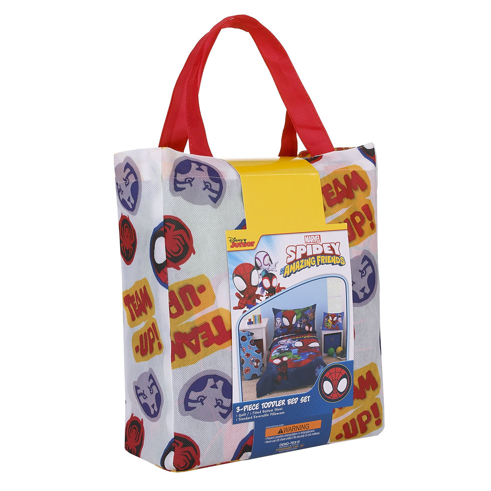 Thumbnail: Spidey Toddler Bedding Set: 3-PC Comforter, Sheet, Pillowcase