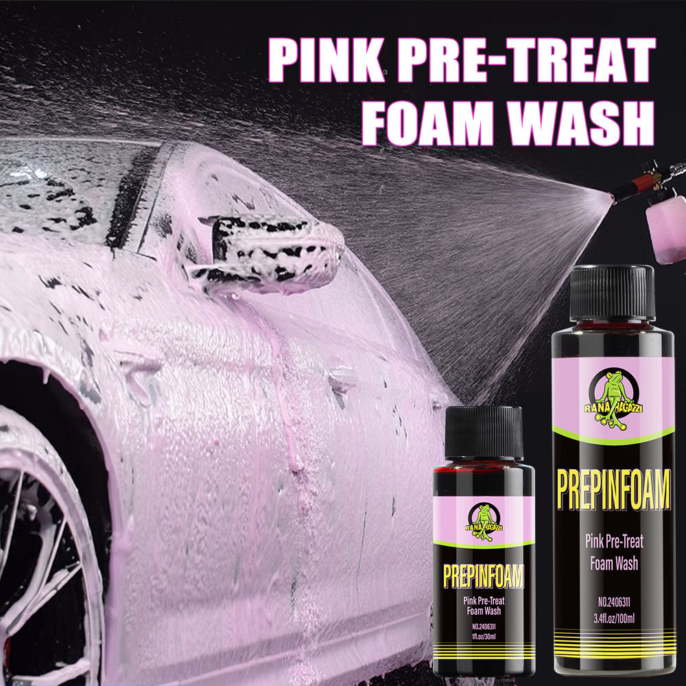 Car Washing Spray PINK Pre-Treat Foam Wash Sediment Pre-washed Off Dense And Flo