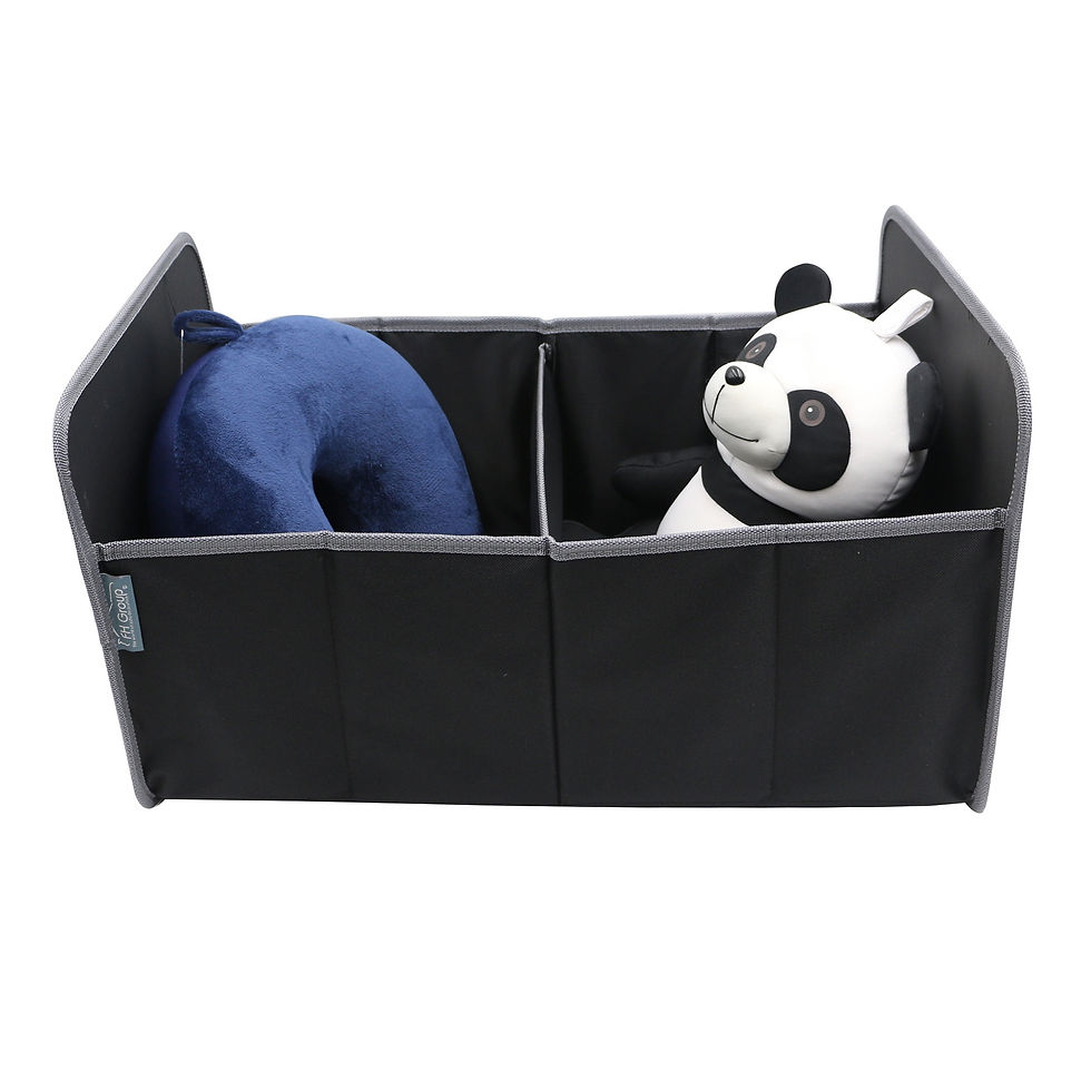 Thumbnail: FH Group 12.5 in x 19.5 in Double-Sided Gray Trunk Organizer with Air Fresh..