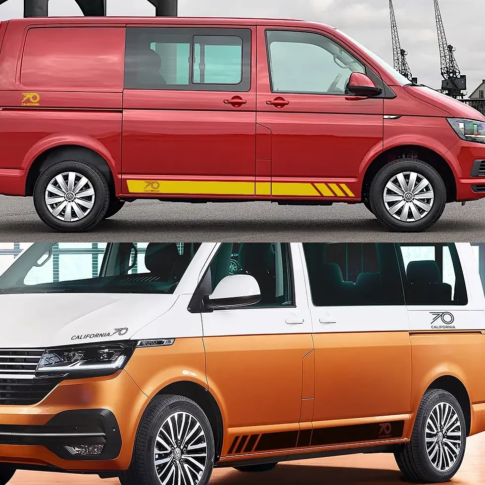 Thumbnail: Car Body Tuning Decor Stickers Side Stripe Decal Auto Exterior Accessories For V