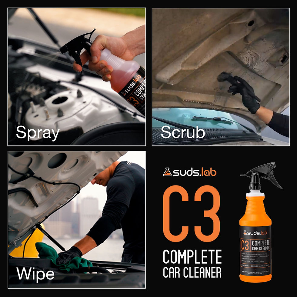 Thumbnail: Suds Lab C3 Complete Car Cleaner, Multipurpose Car Wash Solution for Interi..