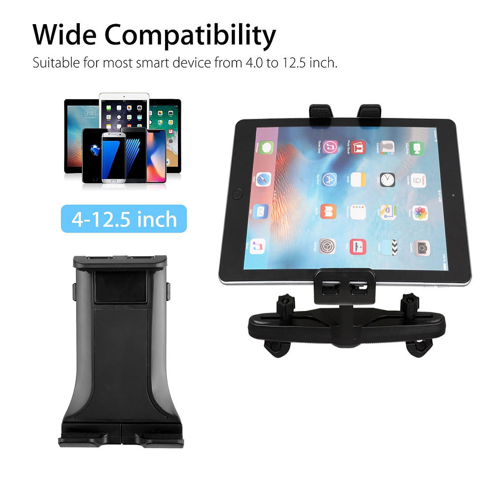 Thumbnail: Car Headrest Tablet Holder, EEEkit Universal Adjustable Car Seat Headrest T..