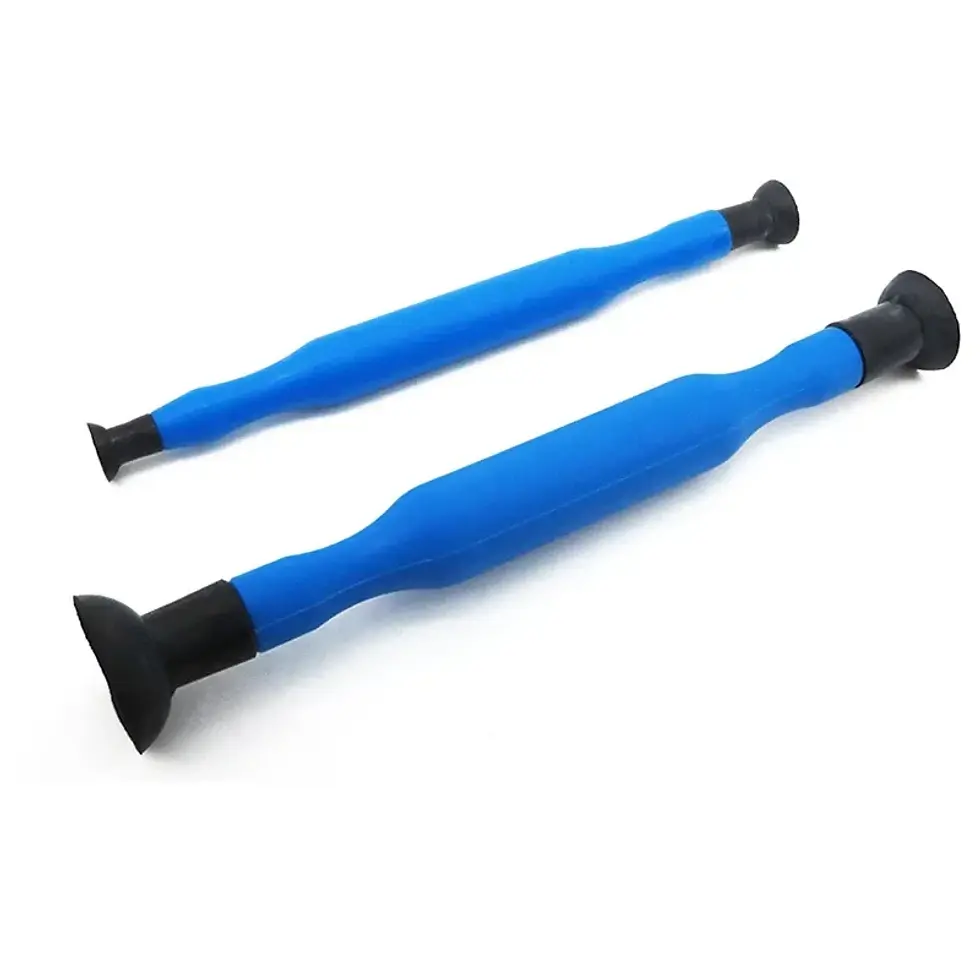 Thumbnail: 2Pcs Valve Lapping Sticks Set Rubber Valve Lapping Grinding Stick with Suction C