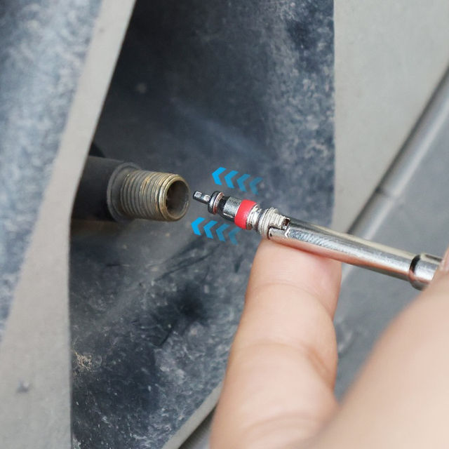 Thumbnail: Car Bicycle Slotted Handle Tire Valve Stem Core Remover Screwdriver Tire Repair