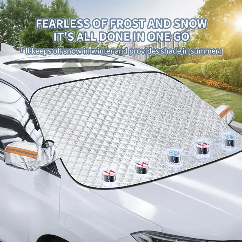 Sunshade Cover Car Windshield Snow Sun Shade Waterproof Protector Automobile Mag