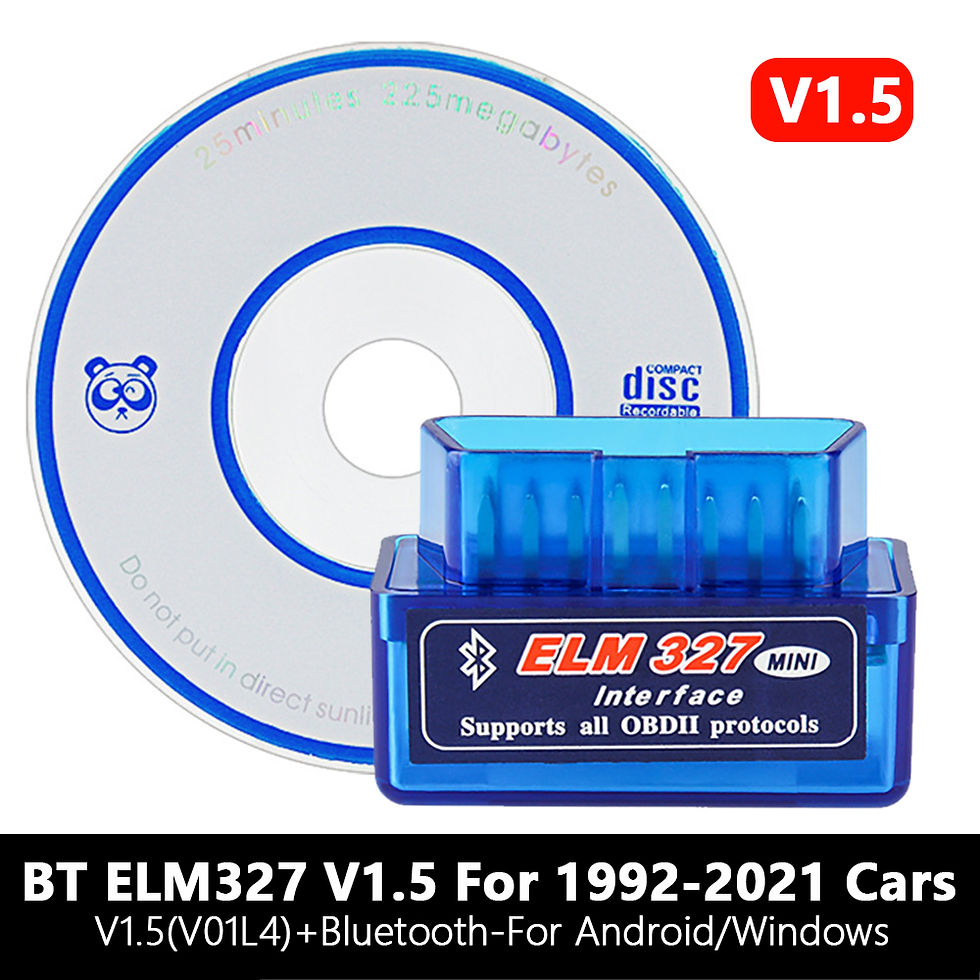 Thumbnail: Bluetooth 5.1 ELM327 V2.1 Auto OBD2 Scanner Car Diagnostic Tool Code Reader Tool