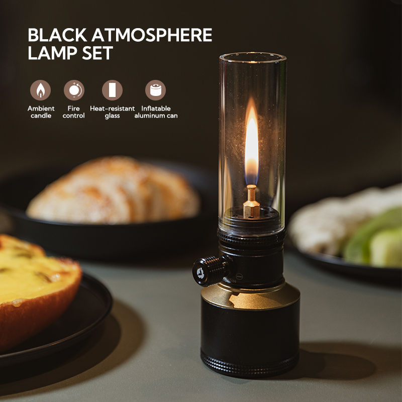 CAMPINGMOON Atmosphere Candle Light Set Equipped with Inflatable Aluminum Can Ou