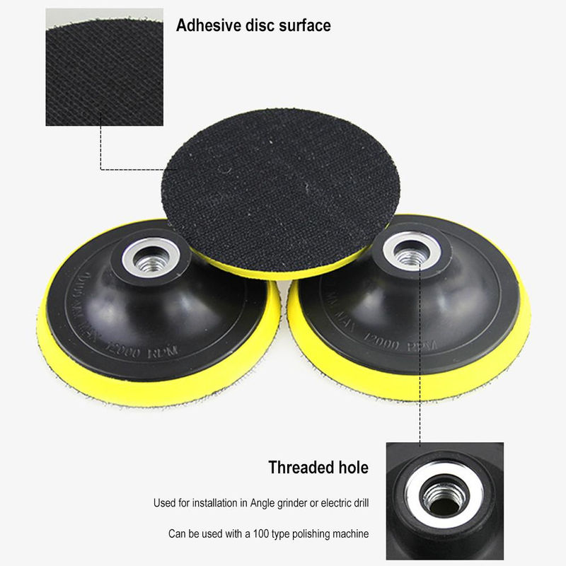 Thumbnail: Car Polishing Waxing Pad Car Detailing Sandpaper Abrasive Polisher Drill Adapter