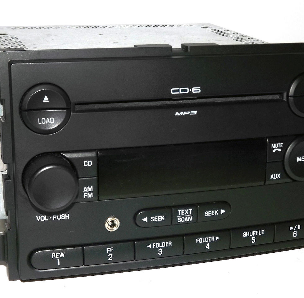 Restored Ford Fusion & More - AM FM 6 Disc mp3 CD Player w Aux Input 6E5T-1..