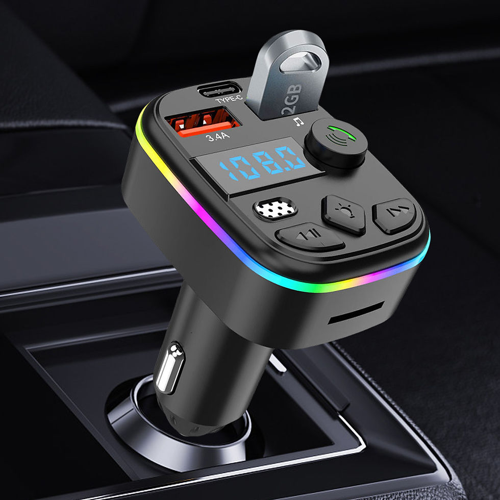 Thumbnail: 1/3/5PCS Car FM Audio Transmitter Receiver Bluetooth 5.3 MP3 Player Adapter Supp