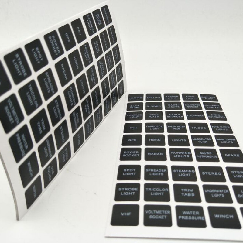 Thumbnail: 45pcs Sticker Rocker Switch Label Decal Circuit Panel Sticker For Car Marine Boa