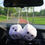 Thumbnail: Long Hair Hot Stamping Dot Dice Plush Toy Cube Pendant Car Ornament Sieve Anime