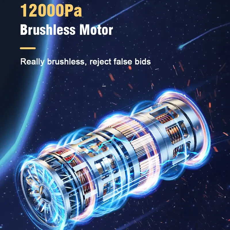 Thumbnail: Brushless Cordless Car Mini Vacuum Cleaner with Built-in Battery