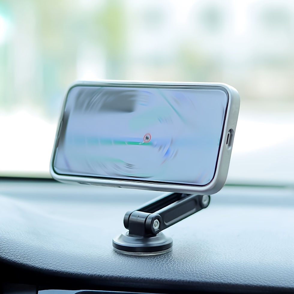 Thumbnail: 1 Universal Car Phone Holder, Magnetic Wall Mount, Rotating Design, Waterproof P