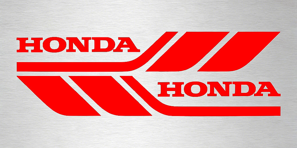 Thumbnail: Reflective & Laser Hollow Letter Carved Stickers for Honda Motorcycle Fuel Shock
