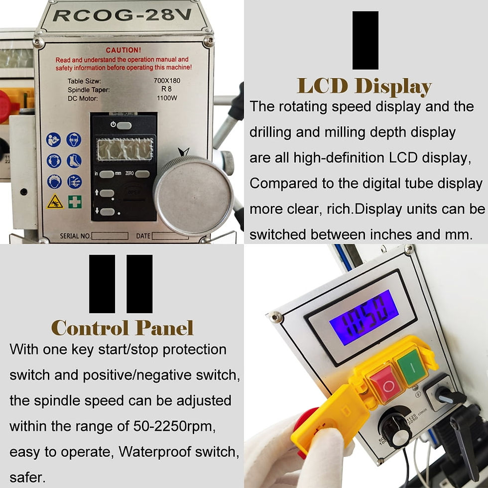 Thumbnail: INTSUPERMAI Brushless Precision Milling and Drilling Machine Lifting Tiltin..