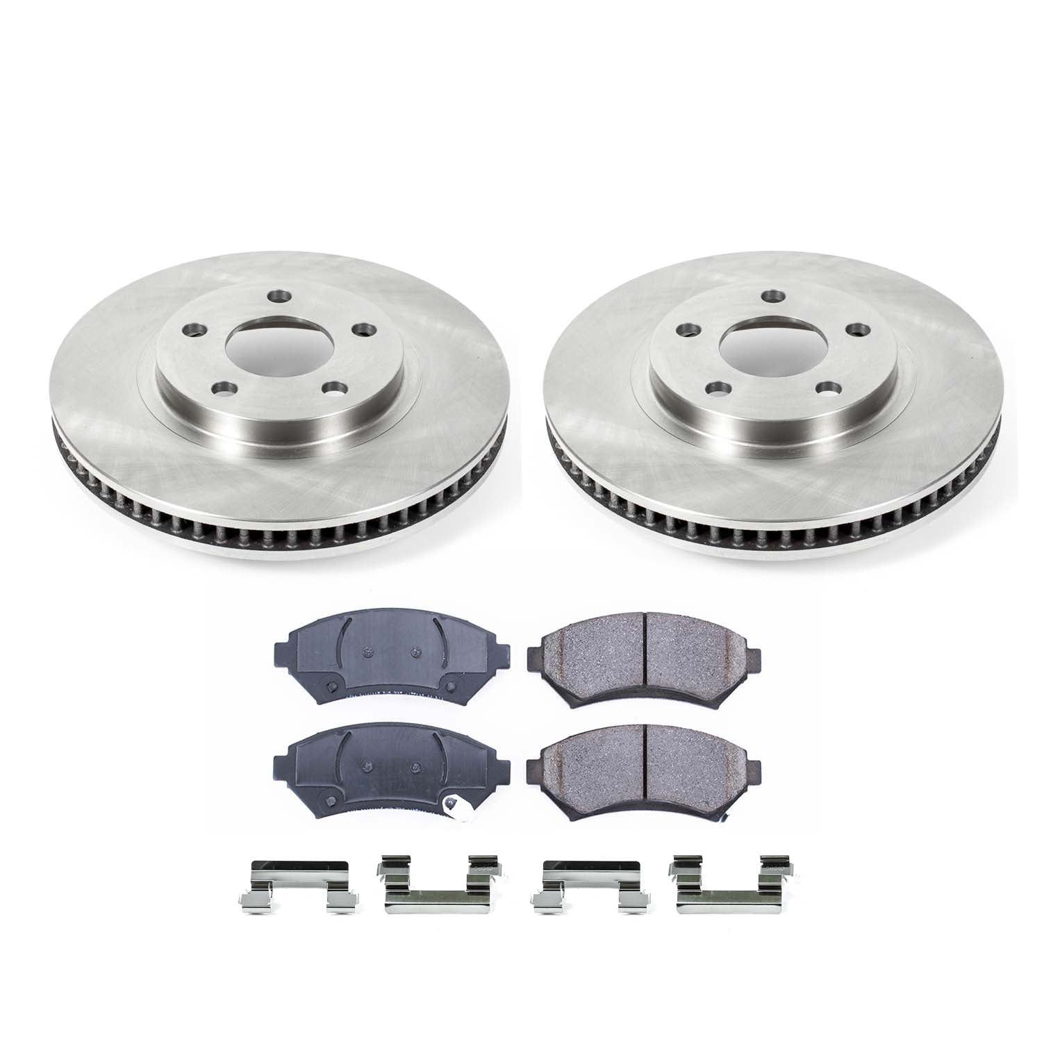 Ultimate Brakes Front Semi-Metallic Brake Pad and Rotor Kit with Hardware W..