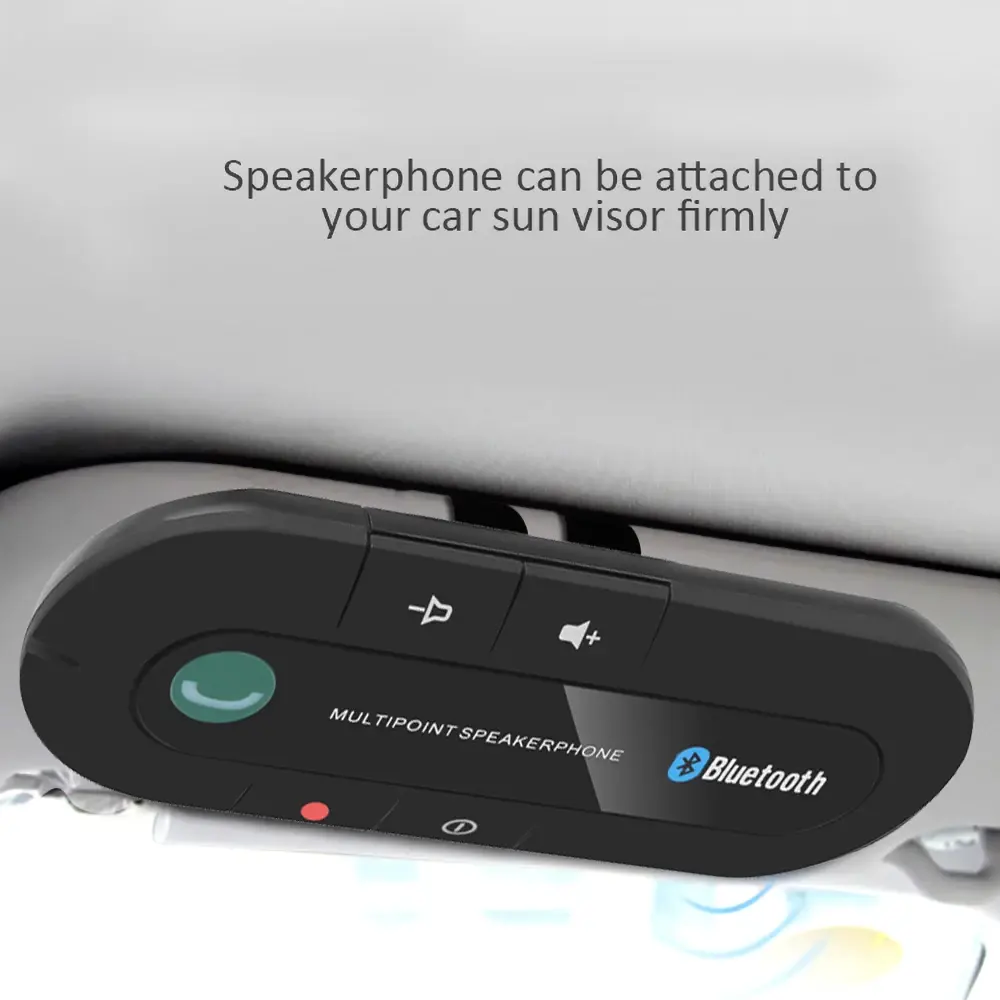 Car Sun Visor Speaker Bluetooth Car Kit Handsfree Call Wireless Speakerphone For