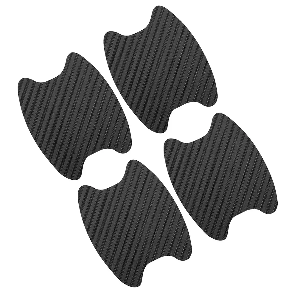 Thumbnail: Carbon Fiber Car Door Handle Cup Stickers Anti Scratch Protector Waterproof Auto