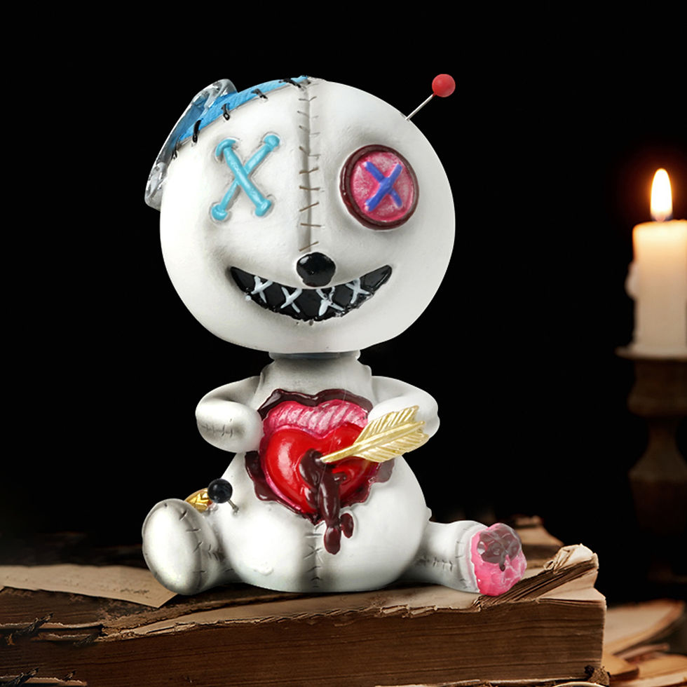 Thumbnail: Voodoo Doll Bobble Head Toys Curse Doll Car Dashboard Decoration Resin Voodoo Do