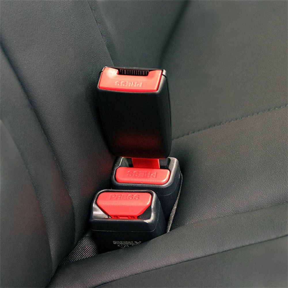 2PC Car Seat Belt Clip Extender Safety Seatbelt Lock Buckle Plug Thick Insert So