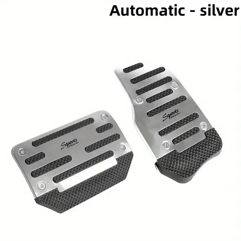 Thumbnail: New 3Pcs/set Universal Non-Slip Aluminum Manual Transmission Car Pedal Cover Set