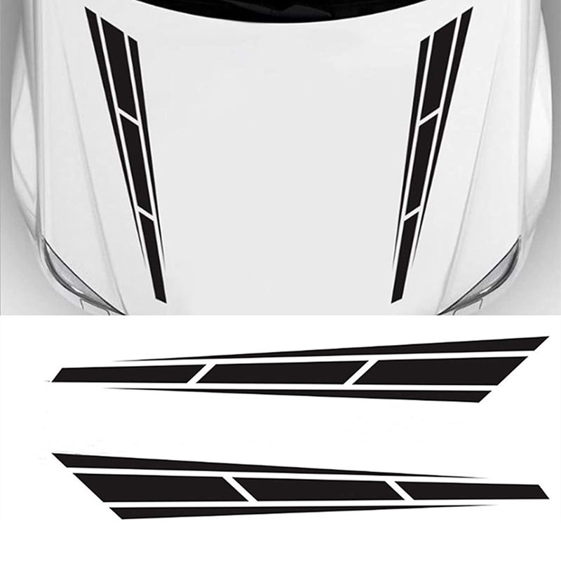 2pcs car hood decoration stickers, vinyl waterproof car stickers, car truck hood