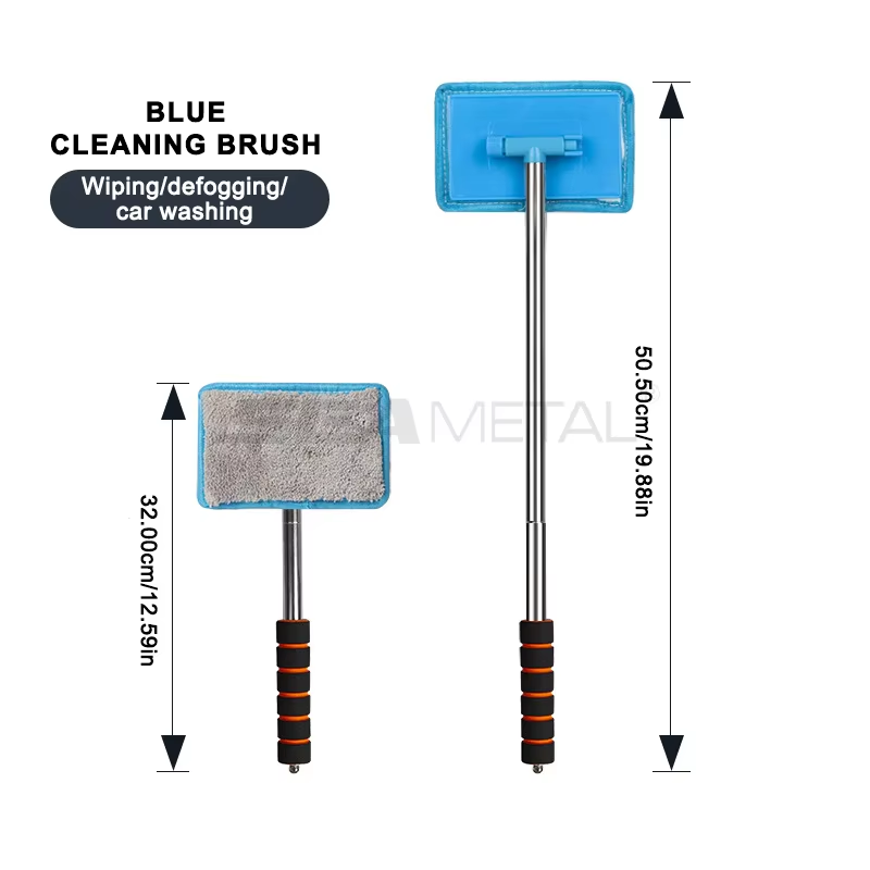 Thumbnail: Car Front Windshield Defogging Brush Telescopic Long handle Car Household Glass