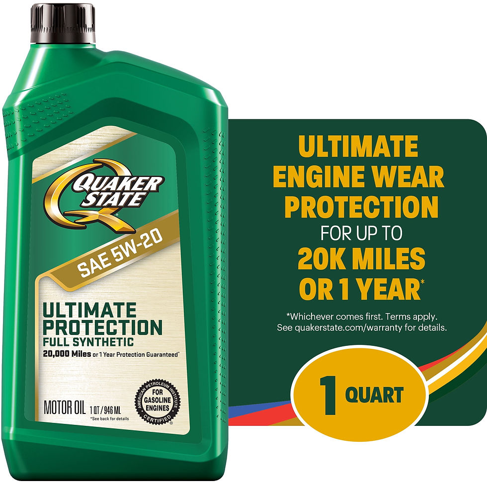 Thumbnail: Quaker State Ultimate Protection Full Synthetic 5W-20 Motor Oil, 1 Quart