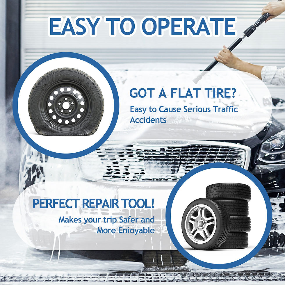 Thumbnail: Tire Repair Patch Tools Kit Tire Patch Roller Car Truck Motorcycle Tire Repair T