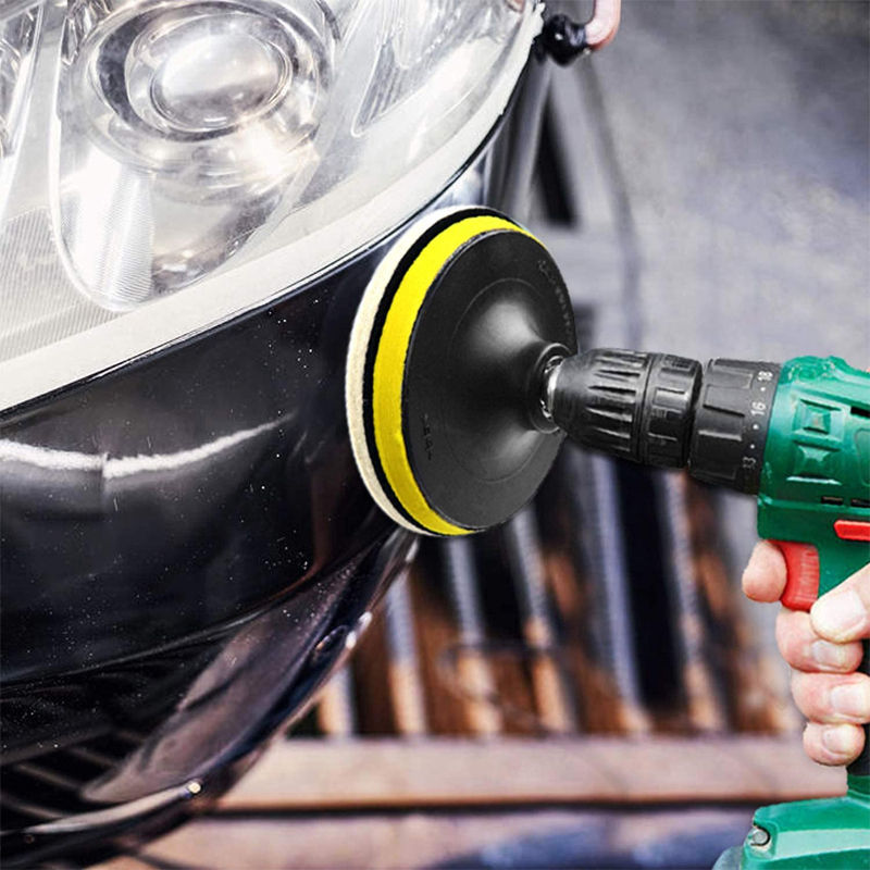 Thumbnail: 5Pcs Car Polishing Pad Wool Polishing Disc Car Body Waxing Buffing Pad Paint Car