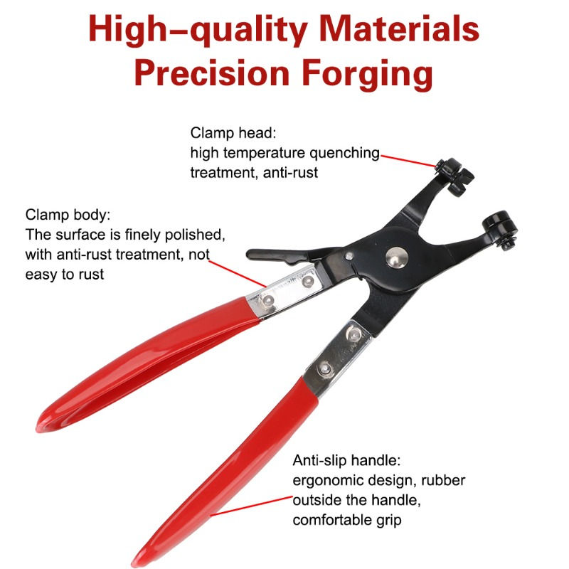 Thumbnail: Auto Pliers Removal Tools for Water Pipe Hose Flat Band Ring Tube Clamps Repair
