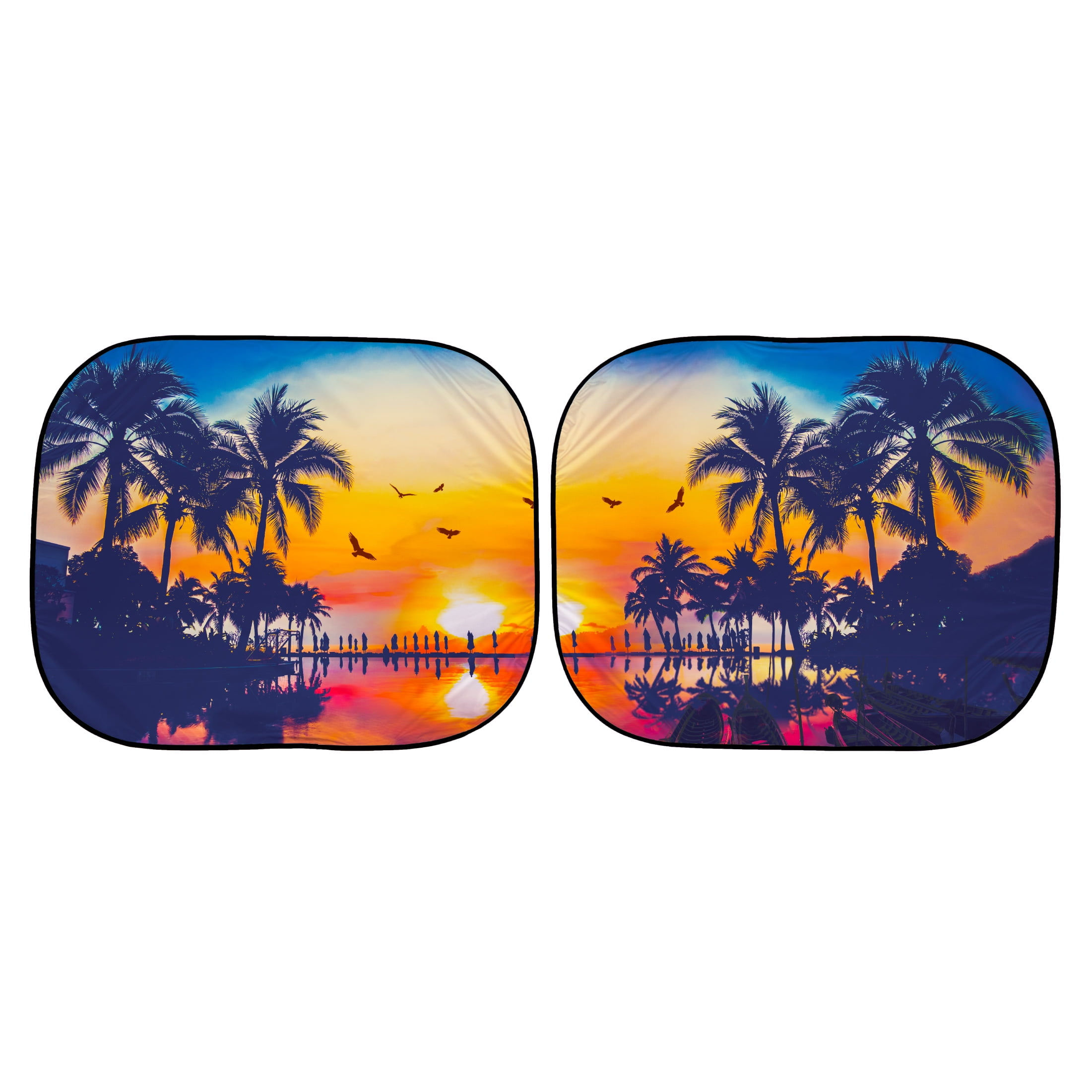 Super Jumbo Tropical Twist Sunshade for Large Windshield 2 Counts AD021902M-35A,