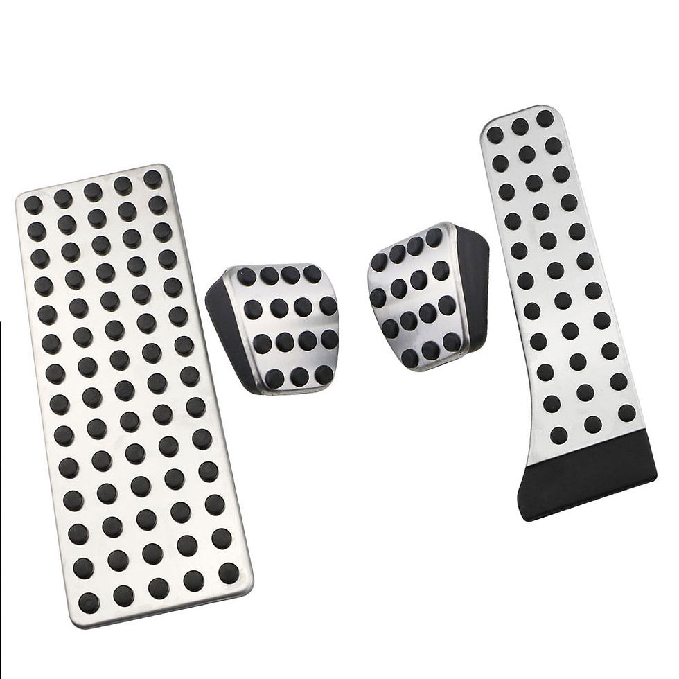 Thumbnail: Rubber and Stainless Steel Fuel Car Brake Pedal For Mercedes Benz C E GLC GLE GL