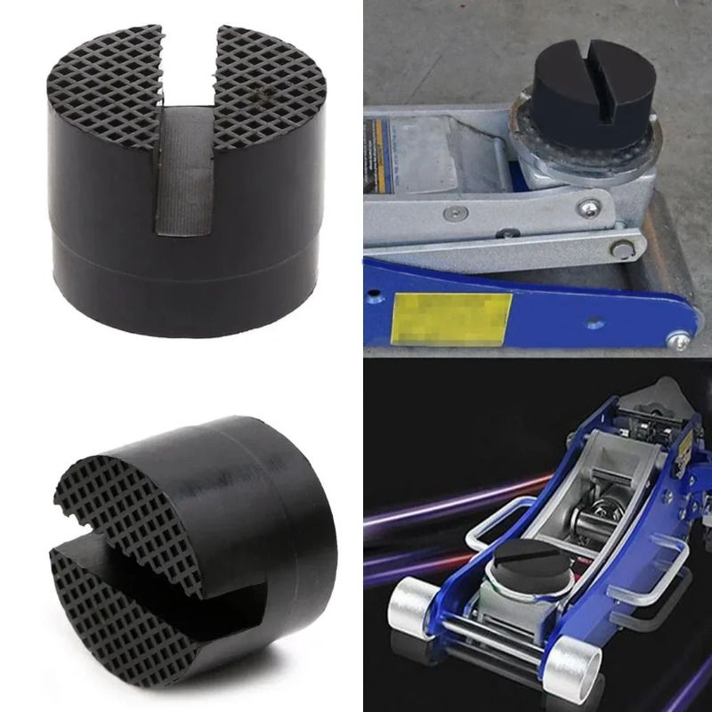 Thumbnail: Car Jack Rubber Pad Set Slotted Jack Stand Pad for Car Lift Floor Slotted Frame