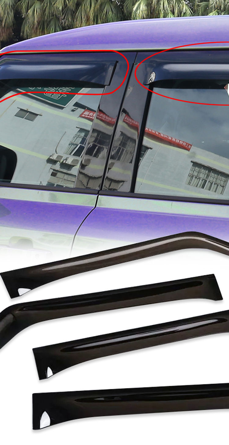 Wind Deflector Awning Windows Cover Trim Sun Visor For Land Rover Defender 110 1