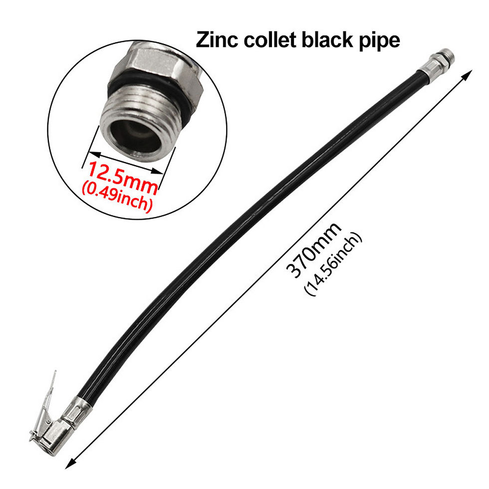 Thumbnail: Car Tyre Inflator Chuck Tube Portable Tire Inflation Extension Tube Flexible Tir
