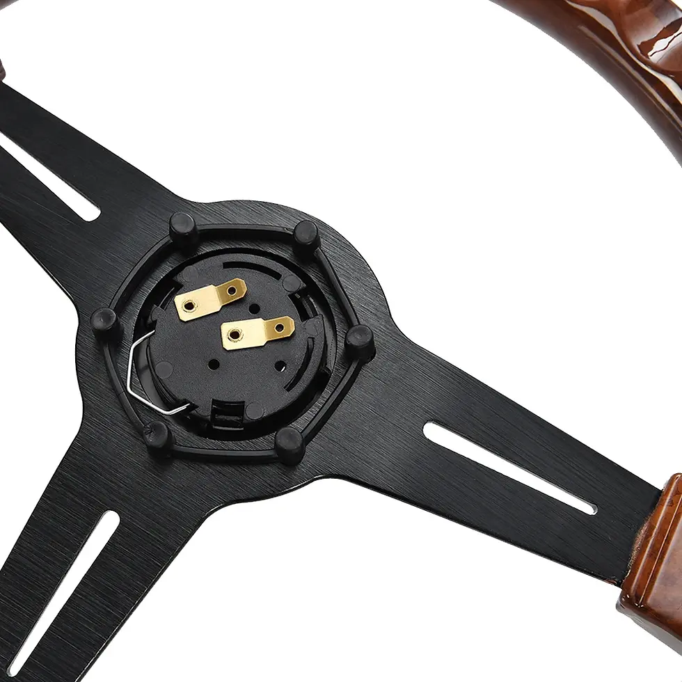 Thumbnail: Nardi 14 Inch Wood Grain Racing Steering Wheel 350mm ND Retro Deep Corn Drifting