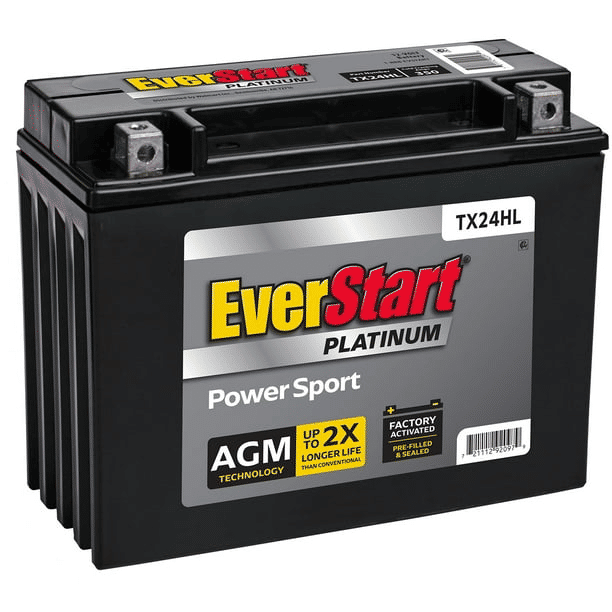 Thumbnail: EverStart Platinum AGM Power Sport Battery TX24HL 12V 350 CCA