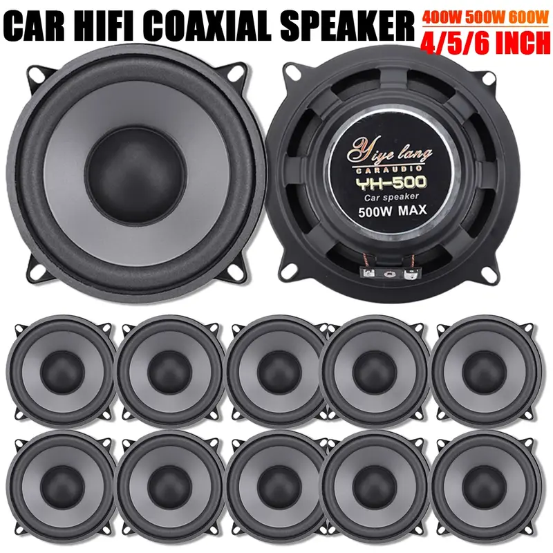 Car Speakers 4/5/6 Inch Vehicle Door Auto Audio Music Stereo Subwoofer Full Rang