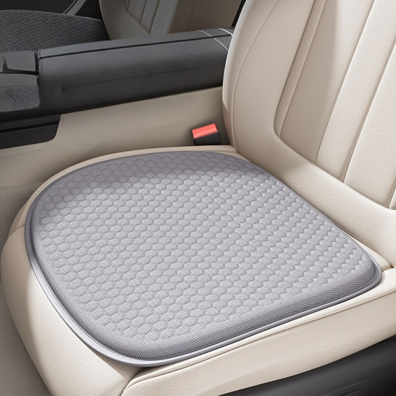 Summer Cooling Car Seat Cushion Breathable Non-Slip Solid Color Pad Soft Comfort